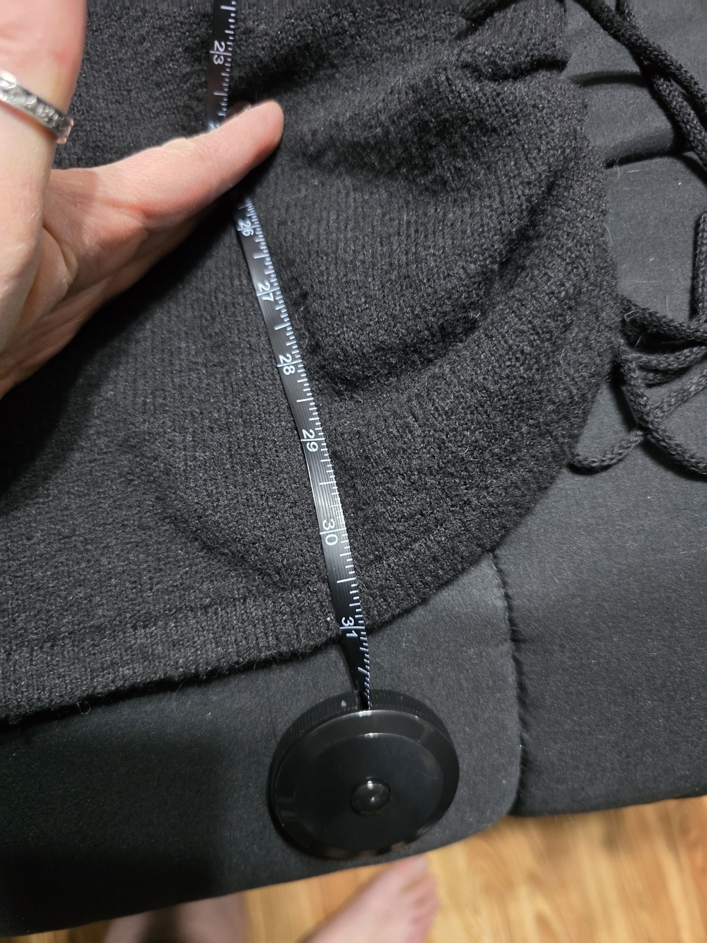 Black Women’s Scoop Neck Sweater - Picture 6 of 6